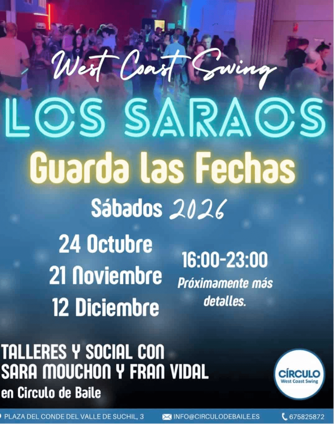 Academias, Clases de Baile, Eventos e Intensivos  de West Coast Swing y Modern Swing en Madrid (Spain)