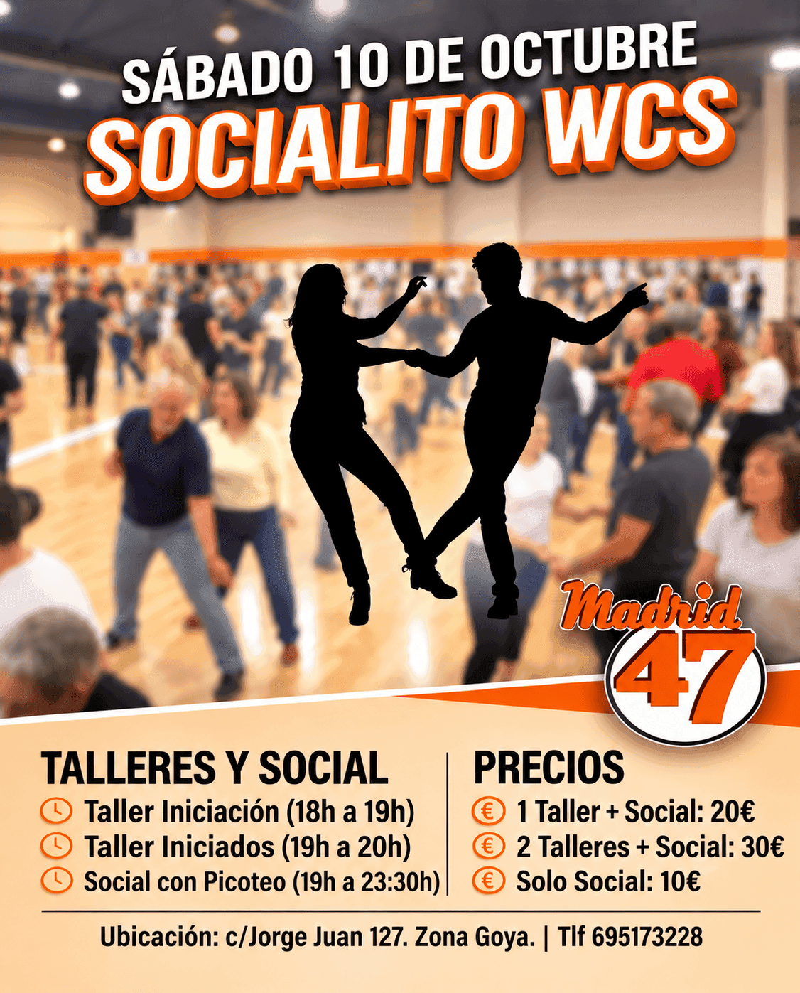 Academias, Clases de Baile, Eventos e Intensivos  de West Coast Swing y Modern Swing en Madrid (Spain)